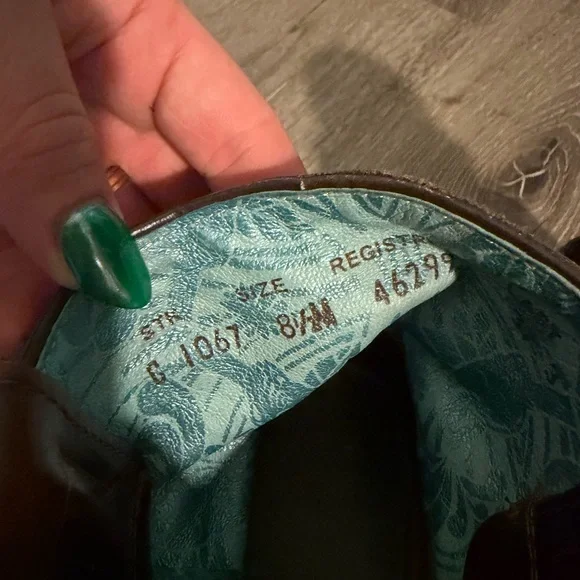 Coral Brown Leather Ankle Boots - Picture 6 of 7